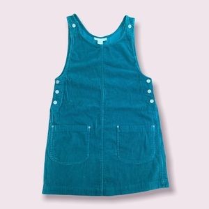 Vintage Y2K Green corduroy NYJeans overall dress